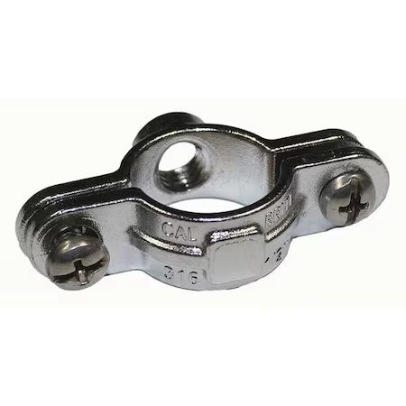 Calbrite S60500sp00 Clamp, Conduit; Pipe Use, 1/2 In, 316 Stainless Steel,