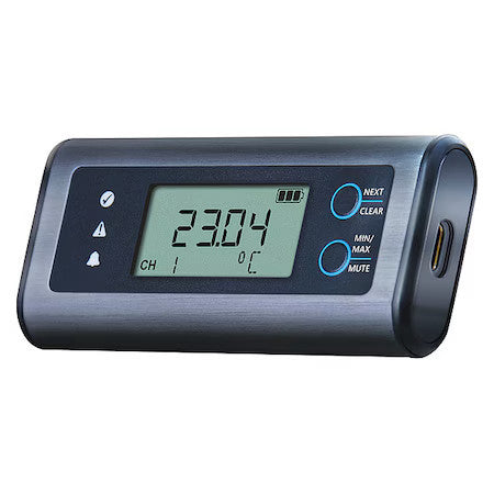 Lascar El-Sie-1+ Thermometer,-0.4 Deg. To 131 Deg. F,Lcd