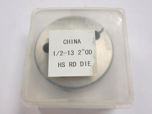 2" 1-1/2-13 UNC Outside Diameter High Speed Steel Adjustable Round Die