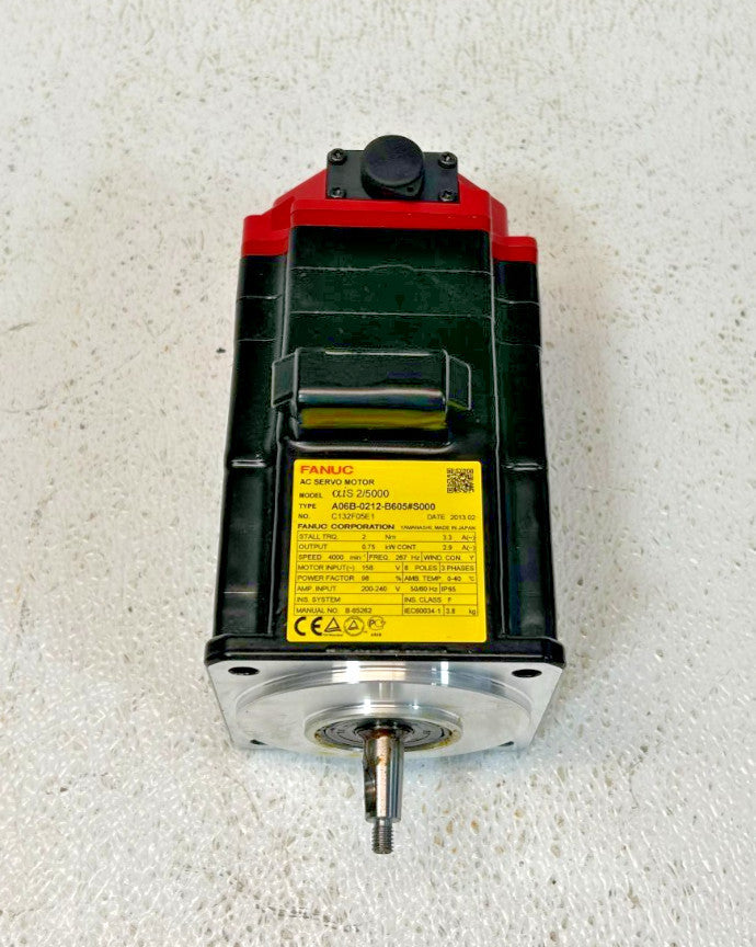 Fanuc A06B-0212-B605#S000 aiS 2/5000 AC Servo Motor A860-2010-T341