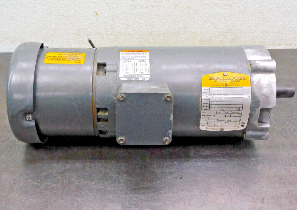 Baldor Electric VBM3546T Brake Motor 1HP 1725RPM 3PH 143TC 230/460V  Brake Motor