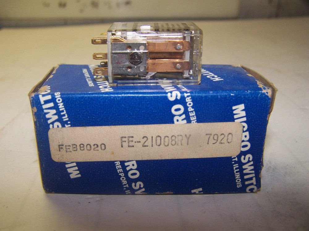 NEW MICRO SWITCH RELAY 12 VDC 185 OHMS  FE-21008RY