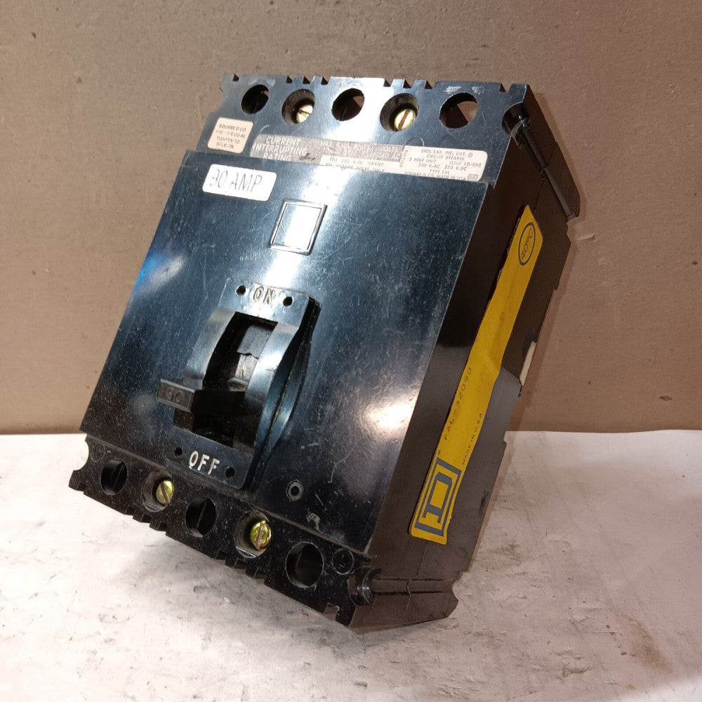 SQUARE D FAL32090 CIRCUIT BREAKER 90 AMP 3 POLE 240 VAC