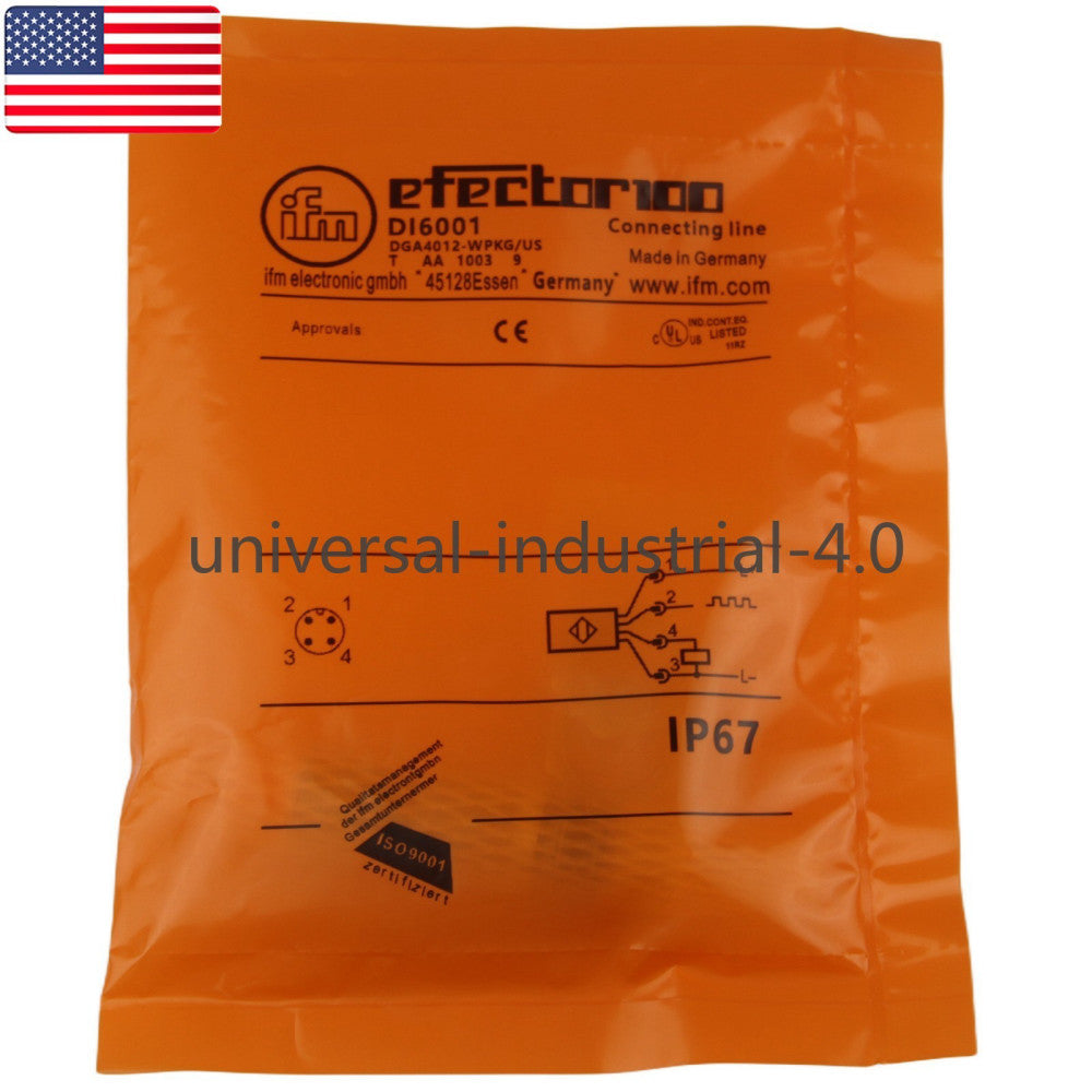 One Brand New IFM DI6001 DGA4012-WPKG/US Proximity Sensor - US Stock