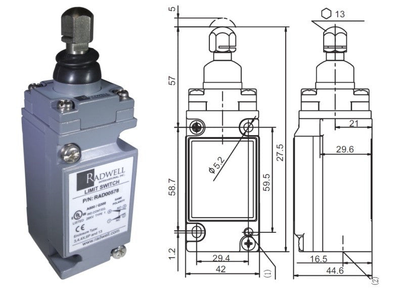 RADWELL VERIFIED SUBSTITUTE 9007C54ED-SUB / 9007C54EDSUB (BRAND NEW)