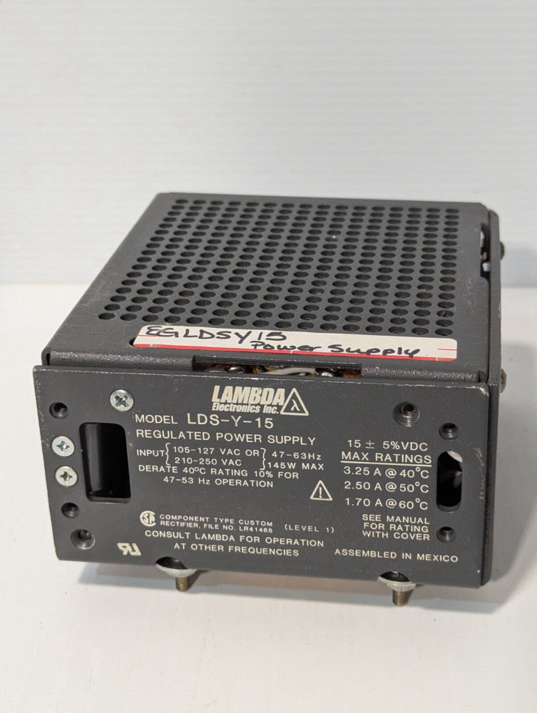Lambda LDS-Y-15 Regulated Power Supply+Returns