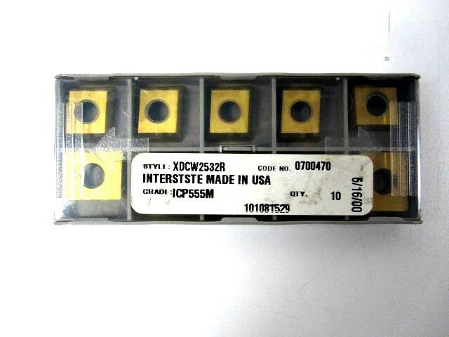 USA XDCW2532R Carbide Milling Inserts ICP555M Pack Of 10