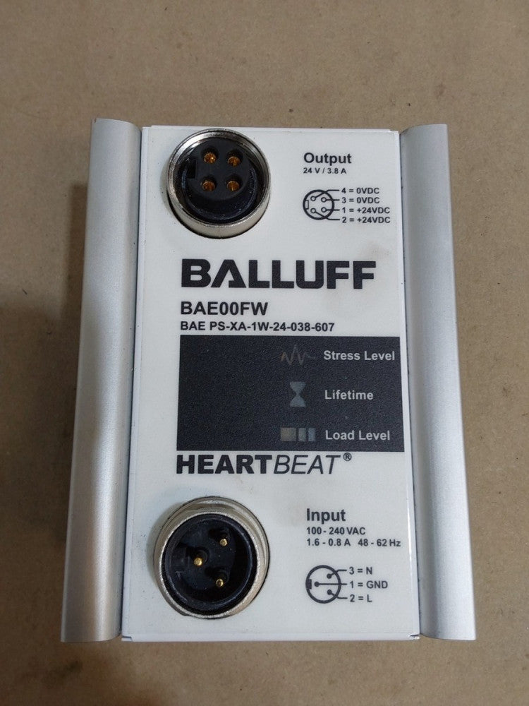 BALLUFF BAE00FW HEARTBEAT POWER SUPPLY UNIT BAE PS-XA-1W-24-038-607