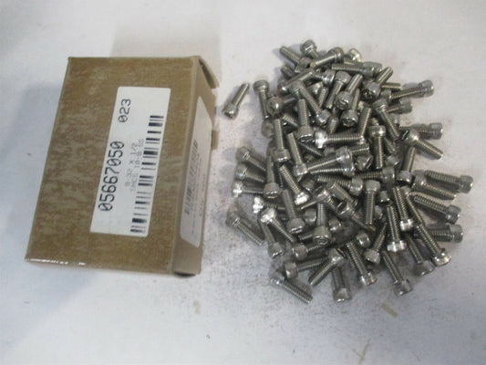 (R40663404) #8-32 UNC 18-8 Stainless Steel Hex Socket Cap Screw - Pack of 100