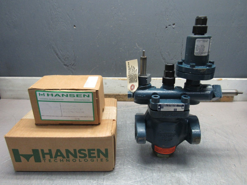 HANSEN HA4APSB/21 1" (25mm)PNEUMATIC PRESSURE REGULATOR W/ELEC. SHUT-OFF NEW !!