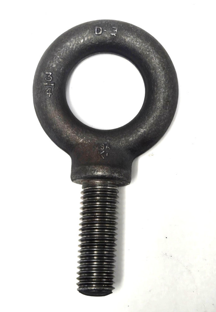 THREADED EYE BOLT 3/4 D-3  1-1/2" ID 2-3/4" OD  5-3/8"X2-3/4"X1-1/2"