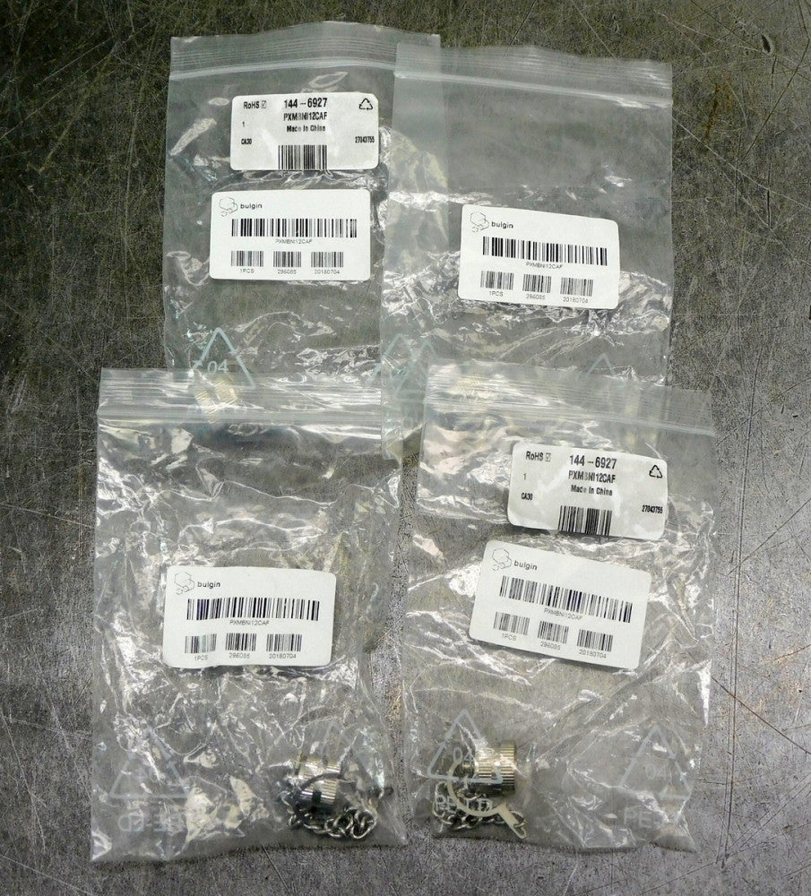Bulgin 144-6927 Female Dust Cap M12 Shell Size Lot of Four (4)