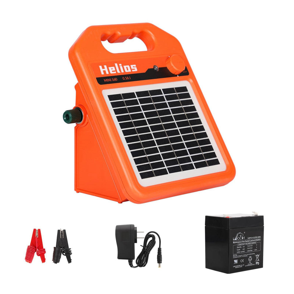 Mini160 Solar Fence Charger 10 Miles 0.16 Joule for Livestock, Pigs, Horses