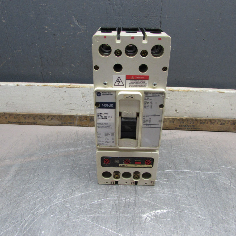 Allen Bradley 140U-JD3D3-D17 ,CIRCUIT BREAKER ,3P/ 175A/ 600V/35kA, MAKE OFFER!
