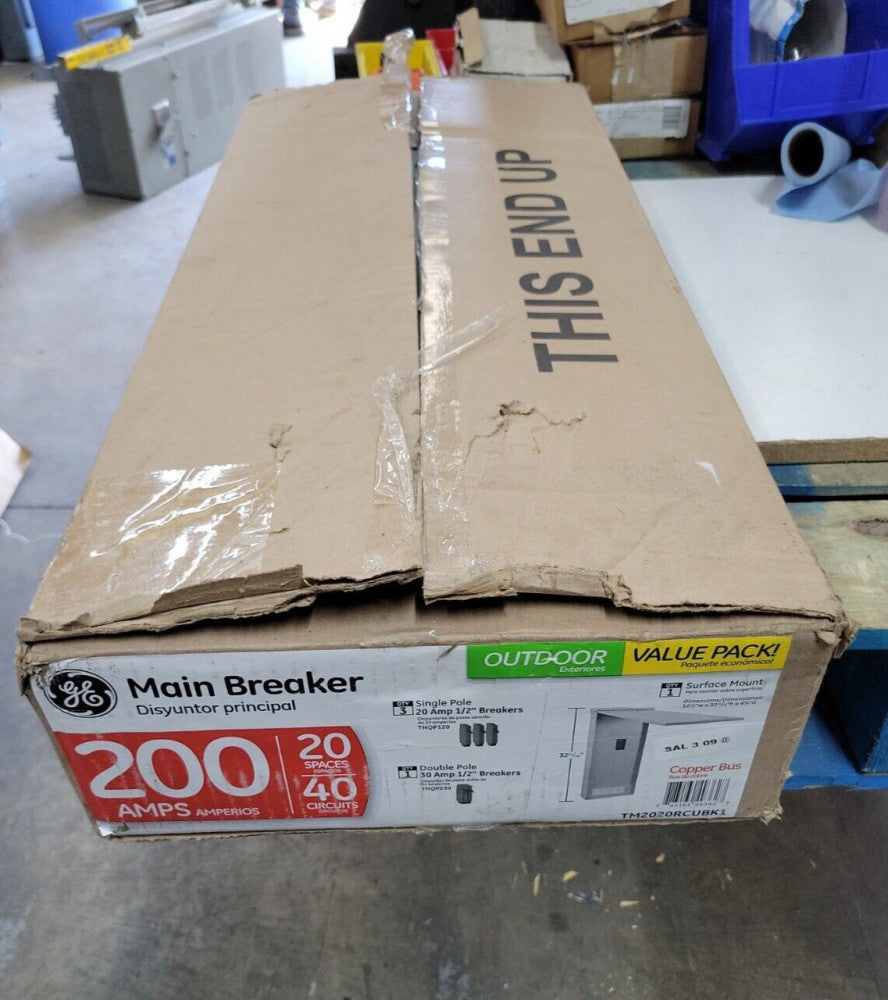 General Electric TM2020RCUBK1 200A Main Breaker 20/40, 120/240V Nema3R~ NEW NOS