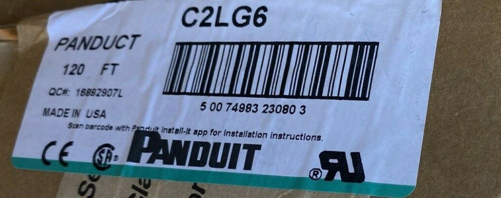 BRAND NEW Panduit C4LG6 Mfr. Part #: C4LG6 STYLE C 4 IN DUCT 120 FT