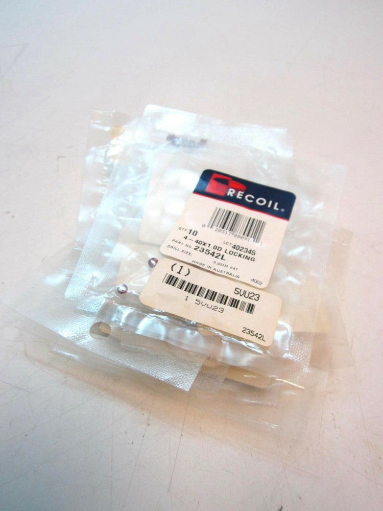 Recoil 23542 RH UNC 4-40 Screw Locking Helical Thread Inserts - Lot of 120 