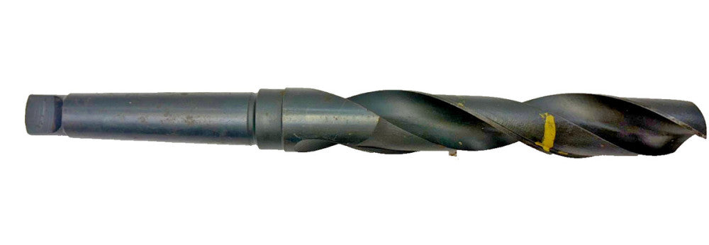 #3 MORSE TAPER SHANK DRILL BIT, SPIRAL 2 FLUTE, OAL 11-3/4"