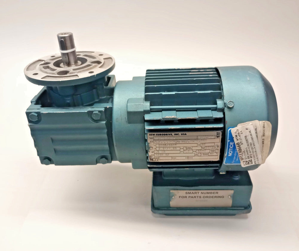 SEW EuroDrive WF20DT71D4-19.54 Used Gear Motor 3ph 0.5hp 1700/87rpm Ratio 19.54