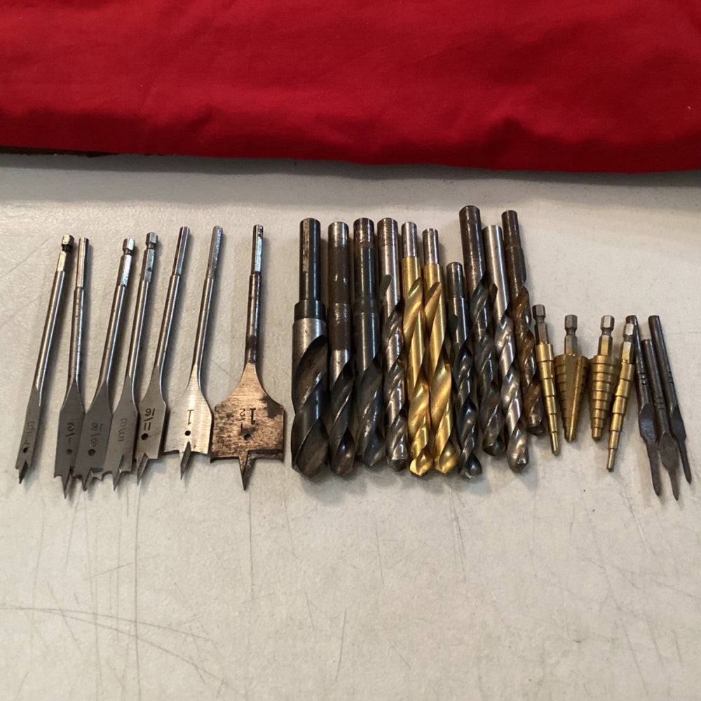 Mixed Lot of used Drill Bits 24 pieces