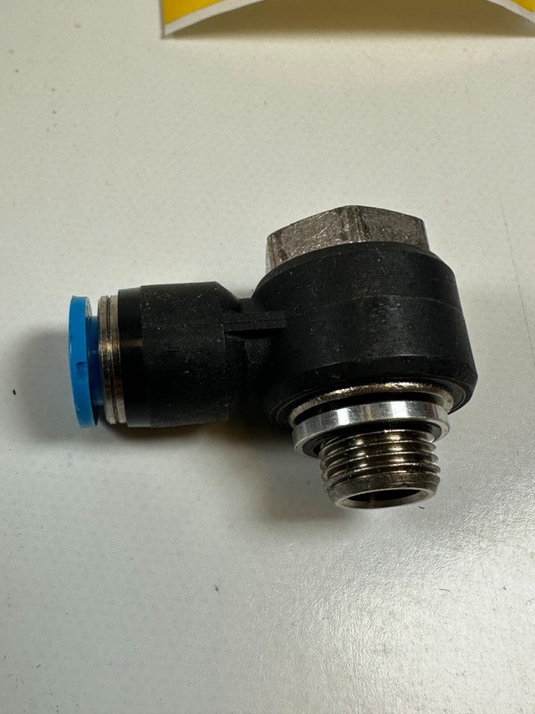 Festo QSLV-1/4-6 (153088) Push In L Connector 1/4 Thread x 6mm (Lot of 1) New