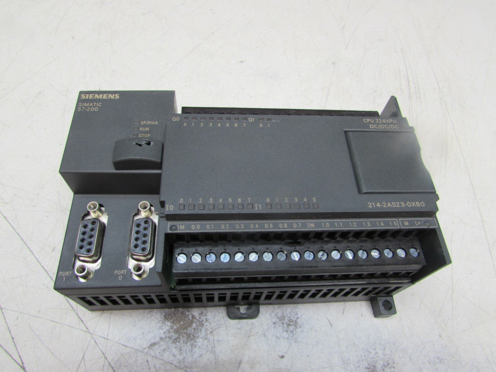 SEIMENS SIMATIC 6ES7214-2AS23-0XB0 CPU 224XPsi DC/DC/DC MODULE USED TAKEOUT !!