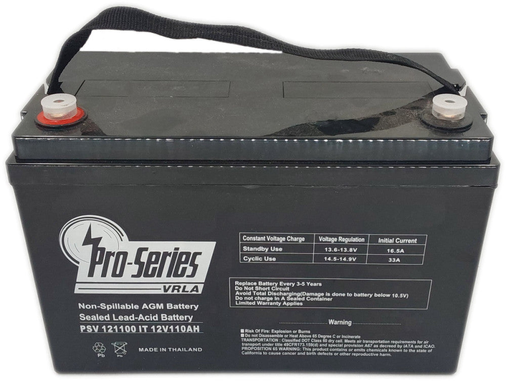 Pro-Series PSV121100 IT 12V 110AH Lead Acid Battery