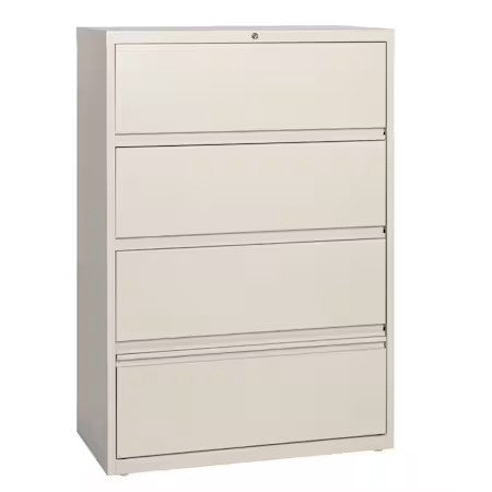 Hirsh 17898 36" W 5 Drawer File Cabinet, Putty,  Letter