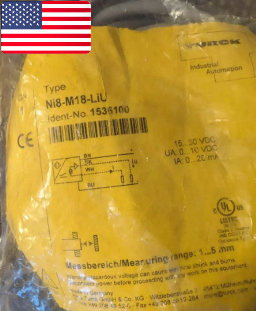 New In Bag Turck NI8-M18-LIU Inductive Sensor Switch- US Stock