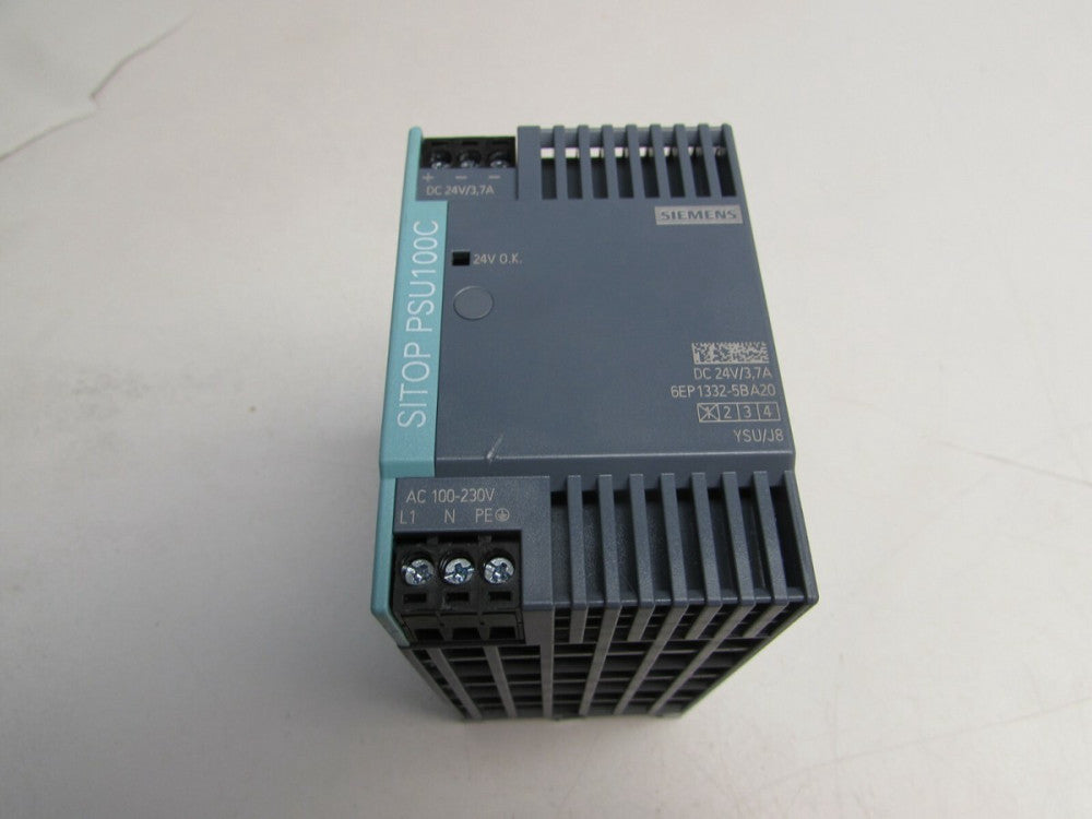 SIEMENS 6EP1332-5BA20 PSU100C POWER SUPPLY 100-230V 24VDC/3.7A XLNT MAKE OFFER!