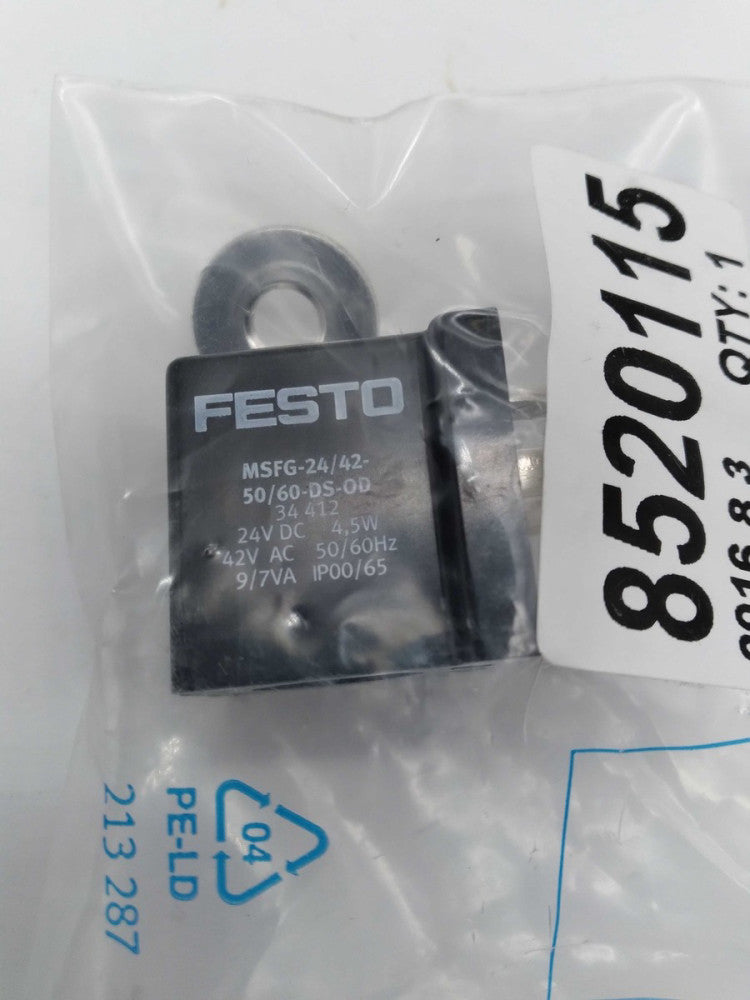 FESTO MSFG-24/42-50/60-DS-OD SOLENOID COIL 