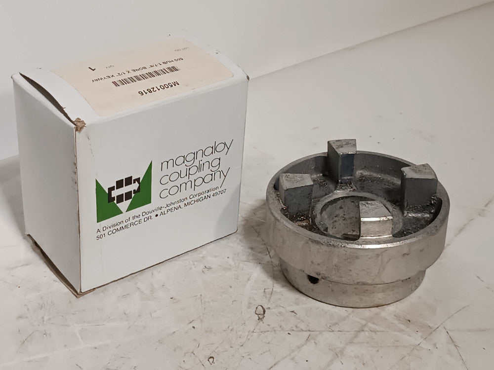Magnaloy M50012816 500 jaw coupling hub, 1-7/8 in bore, 1/2 in keyway as shown