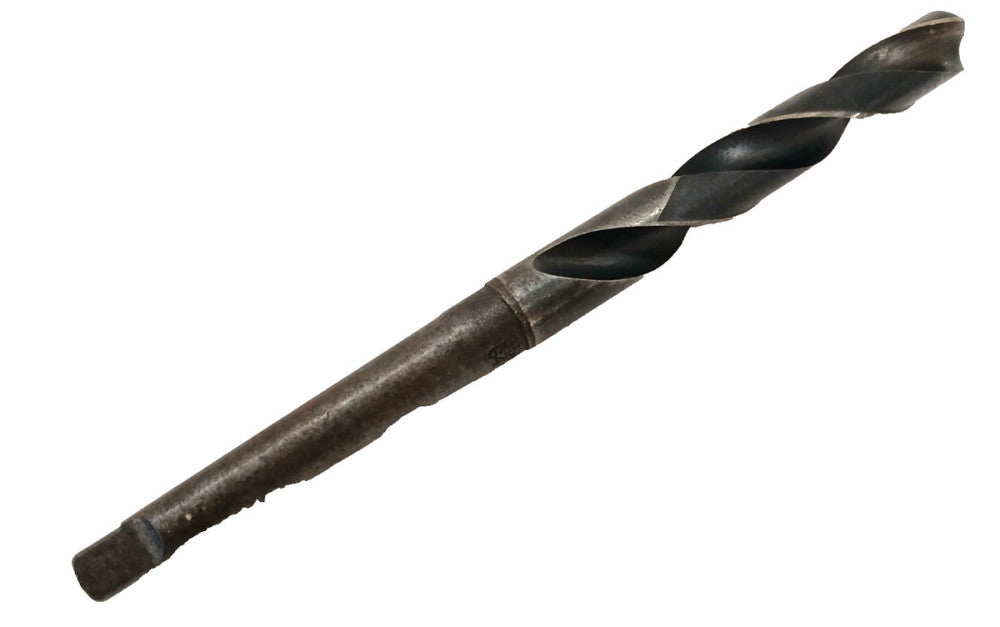 NATIONAL ROCHESTER HS 35/64 TWIST DRILL BIT TAPER SHANK MT1 2 FLUTE OAL 7-1/4"