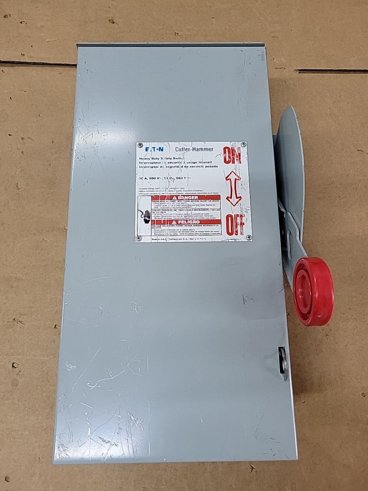 New Old Stock! Eaton DH261NRK 30A 1P 600V 3R Outdoor Safety Disconnect 