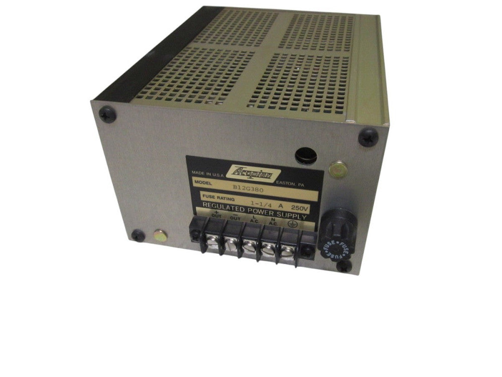 ACOPIAN B12G380 250V REGULATED POWER SUPPLY UNMP