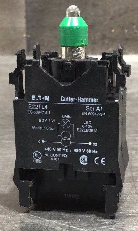 EATON CUTLER-HAMMER E22TL4LG GREEN TRANSFORMER LIGHT 480V Nos Surplus