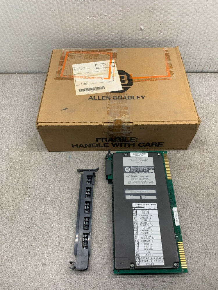 NEW IN BOX ALLEN-BRADLEY PLC-5 PULSE FLOWMETER MODULE 1771-QRD SERIES B