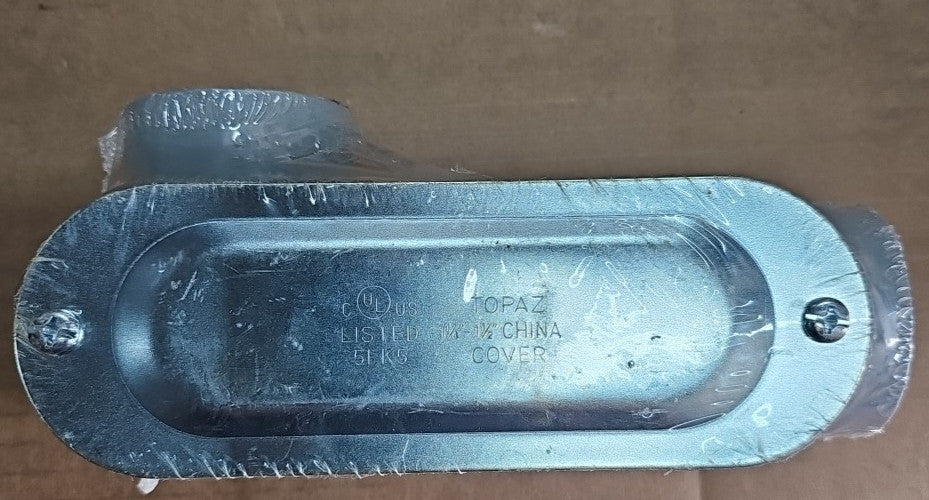Topaz Threaded Conduit Body w/ Cover & Gasket Die Cast Aluminum 1 1/4 - 1 1/2