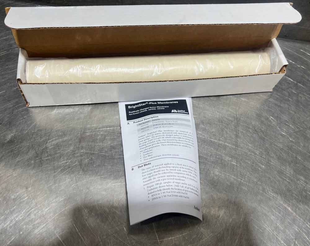 BrightStar™-Plus Positively Charged Nylon Membrane, 30 cm x 3 m. NOS Surplus