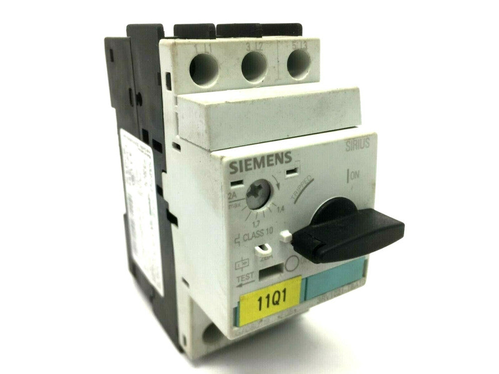 Siemens 3RV1021-1BA10 Size S0 Circuit Breaker 1.4-2A