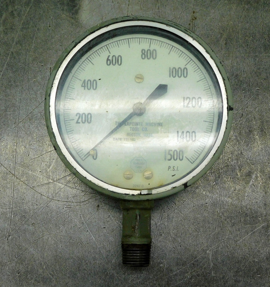 ACCO Helicoid Pressure Gauge 0-1500 PSI 1/2" NPT