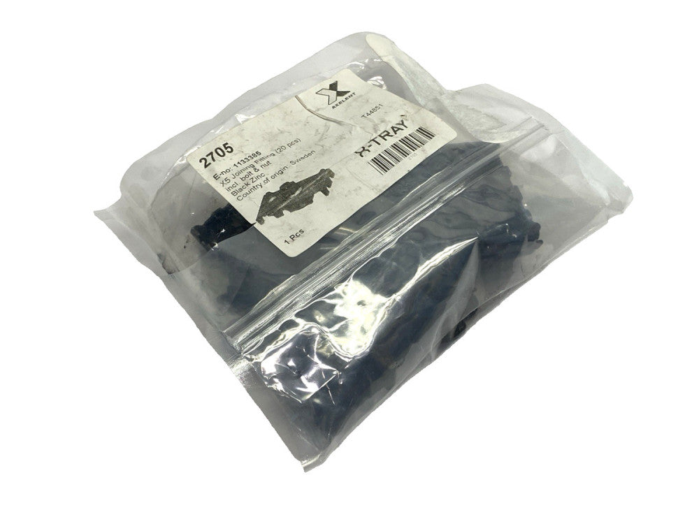Axelent 2705 X-Tray X5 Joining Fittting w/ Bolt & Nut PACKAGE OF 20