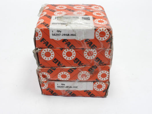 (Lot of 4) FAG S6207-2RSR-HLC Deep Grove Ball Bearing 35x72x17mm