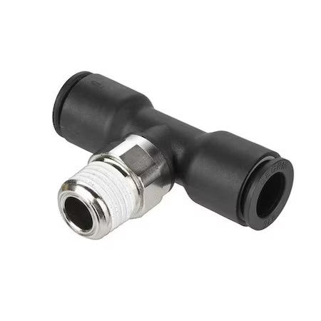 Legris 3108 53 10 Fractional Push-To-Connect Fitting, Nylon, Black