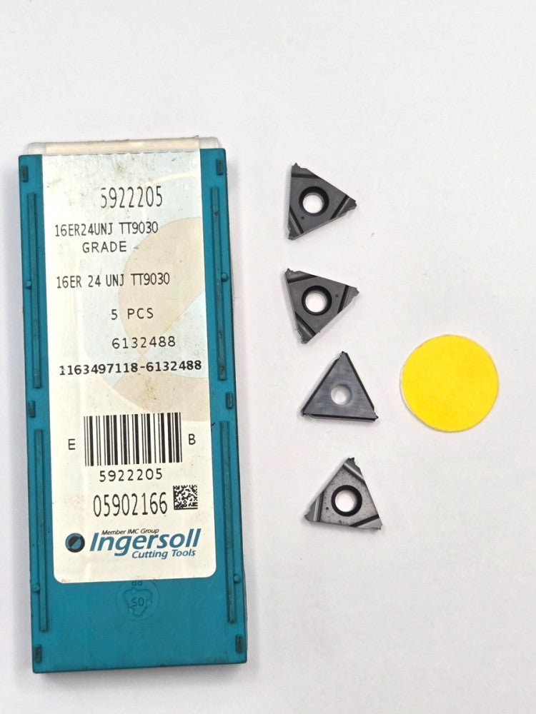 INGERSOLL*16ER 24UNJ TT9030*LAYDOWN THREADING INSERT*****LOT OF 4