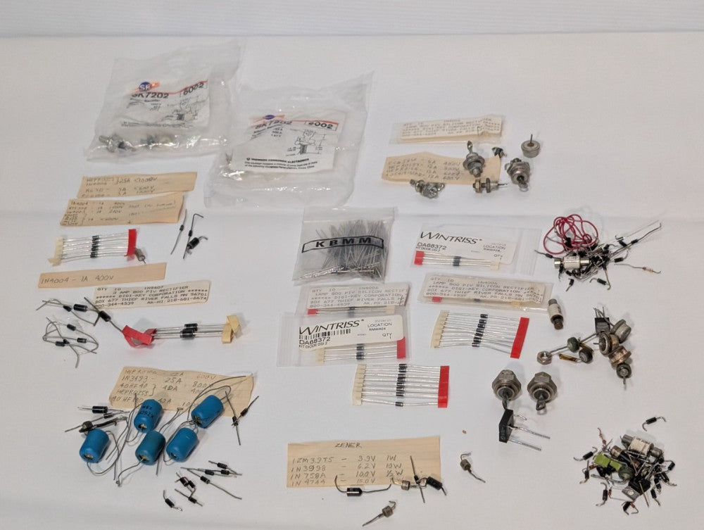 Lot of Assorted Diode Kits, Rectifiers, Parts, Wintriss, SK, KBMM, Zener, More