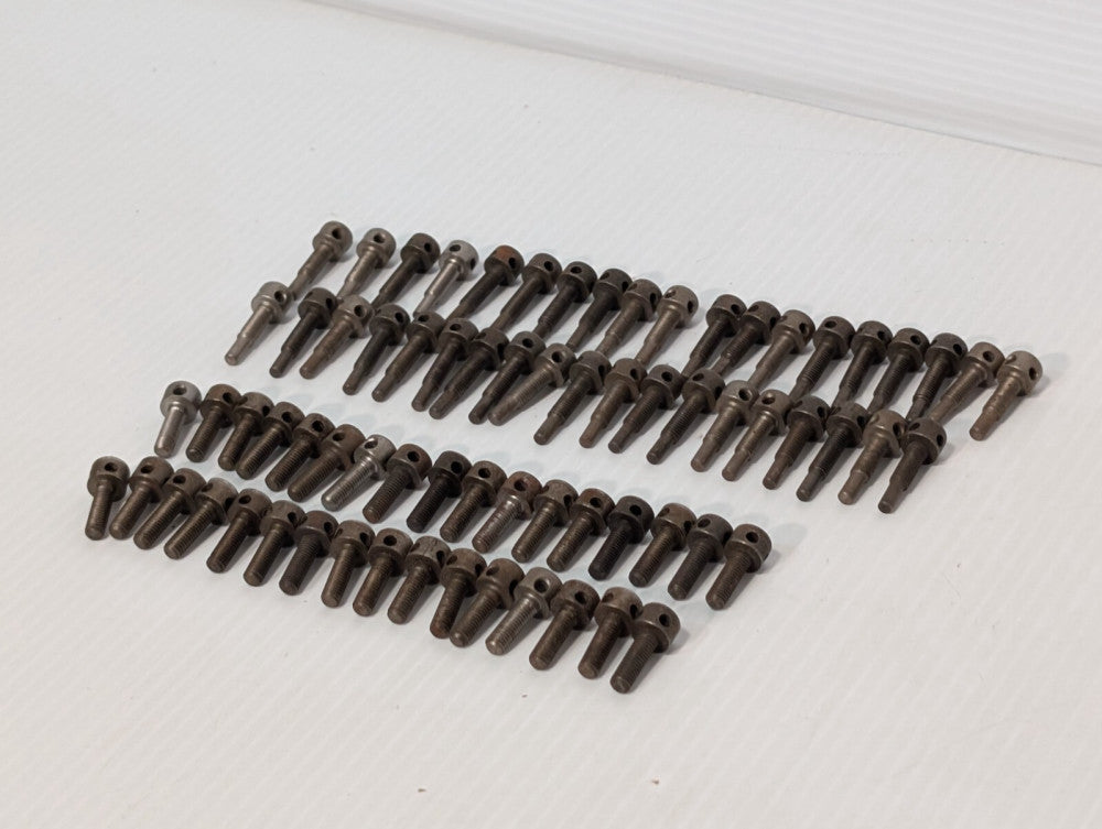 Lot of 70: Asstd Steel Bolts/ Support Pins/ Lock Nuts/ Threaded Machine Hardware