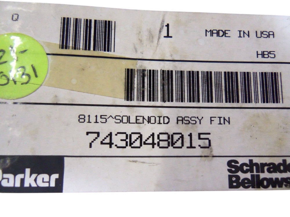 SCHRADER BELLOWS 743048015 SOLENOID VALVE NSMP