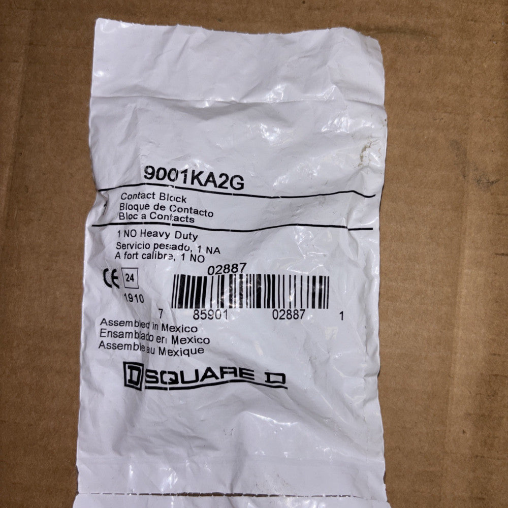 SQUARE D, 9001KA2G, 1NO CONTACT BLOCK, NEW!