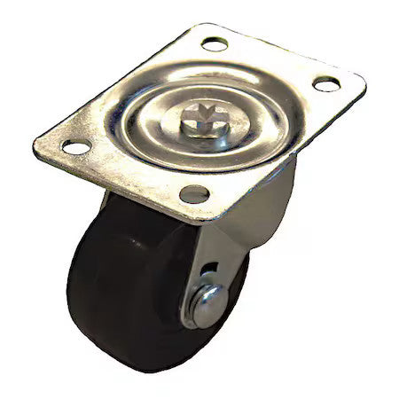 Zoro Select P2s-R025g-P Plate Caster,175 Lb. Ld Rating,Swivel